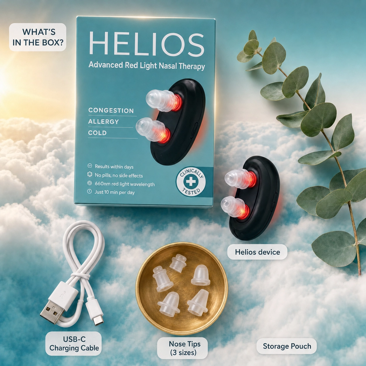 Helios Breathe™  Red Light Nasal Therapy